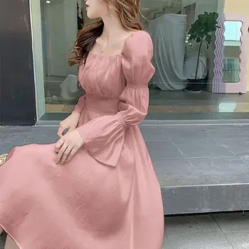 Sexy Backless Víla Princezná Šaty pre Ženy 2023 Nové Jarné francúzsky Ročník Elegantné Večerné Party Šaty kórejský Elegantné Ružové Šaty