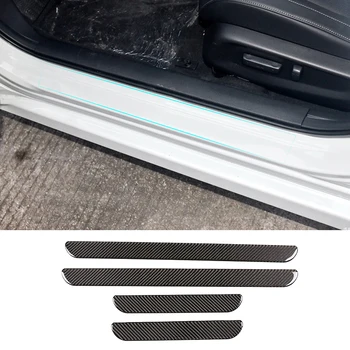 Auto Interiéru Carbon Fiber Dvere, Parapetné Chránič Doska 3D Nálepka Kryt Výbava Príslušenstvo Pre Honda Civic (FC/FK) 2016-2019
