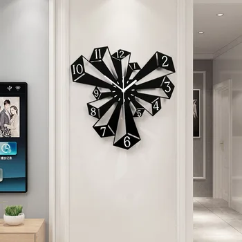 Kreatívne Nástenné Hodiny Nordic Fashion Art Nástenné Hodiny Európsky Dizajn Domov Minimalistický Dekor Horloge Murale Obývacia Izba Dekor