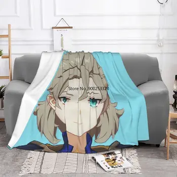 Anime Genshin Vplyv Coral Fleece Deka Plyšové Dekorácie Teplé Super Mäkké Hodiť Deky pre Spálne, Gauč posteľná bielizeň prehoz cez posteľ