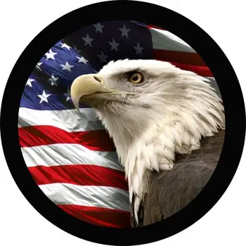 USA Americká Vlajka Eagle Náhradné Pneumatiky Kryt pre akékoľvek Vozidlo, značka, Model a Veľkosť - Jeep, RV, Cestovné prípojného vozidla, Karavanu a VIAC