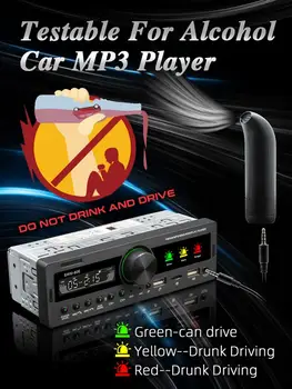 12V 1 DIN Auto Modrý zub Hands-Free Stereo MP3 Prehrávač, FM/AM Rádio, Multifunkčný Stroj Elektroniky Vozidla
