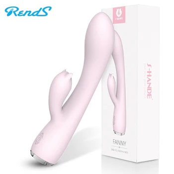 G Mieste Rabbit Vibrátor pre Ženy Duálny Vibračné Dildo Nepremokavé Ženskej Vagíny, Klitorisu Masér Dospelých, Sexuálne Hračky, Erotické Produkty