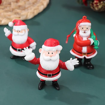 1Pc Miniatúrne Živice Santa Claus Ozdoby Vianočné Mini Micro Krajiny Záhradné Pot Vianočná Výzdoba Pre Dollhouse Vianočný Darček