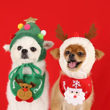Vianoce Psa Šatka, Klobúk Psa Šatku Trojuholník Podbradníky Kerchief Vianočný Kostým Malé Stredne Veľké Psy, Mačky Domáce Zvieratá Príslušenstvo