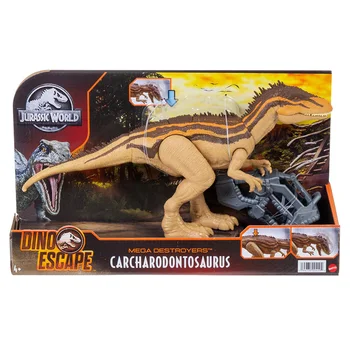 Jurský Svete HBX39 Hračky Mega Torpédoborce Carcharodontosaurus/Stegosaurus Jedenie Mäsa Dinosaura Obrázok Mäsožravec Herbivore Darček