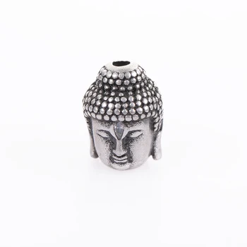 Diamond retro medi Buddha hlavu s prackou osobnosti módy mužov a žien náramok malé príslušenstvo DIY príslušenstvo