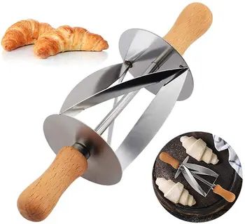 Stianless Ocele Croissant Chlieb Valčekom Cesto Fréza Valcovanie,Chlieb Maker Formy, Cookie Pečivo Fréza, Kuchyňa Kuchyňa Nástrojom, Bakin