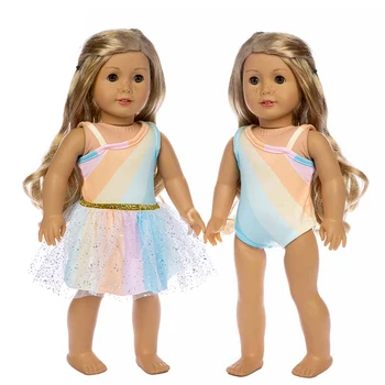 2019 Nové Rainbow, Strih sukne pre Americké Dievča Bábiku Šaty, 18-palcové Bábiku , Vianočné Dievča, Darček(iba predávať oblečenie)