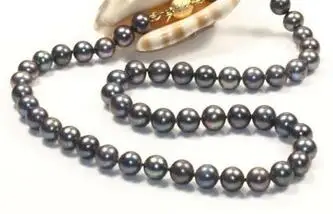 8-9mm jedno prírodné sladkovodné originálne biele okrúhle umelo pestované perly náhrdelník 18
