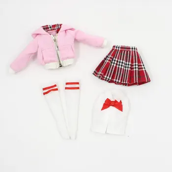 DBS blyth oblečenie pre ružovej a červenej uniforme je vhodný pre 1/6 30 cm ĽADOVEJ spoločné normálne Azone tela