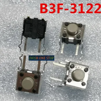 B3F-3122 Dotykový Spínač 6*6*5 s Držiakom Strane Plug 2-Pin Tlačidlo