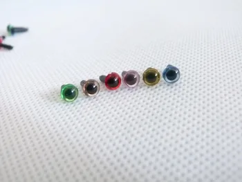 36pcs/veľa 4.5 mm hladký kmeň farebné plastové hračky oči bez podložka modrá/červená/hnedá/žltá/ružová/zelená/clear možnosť
