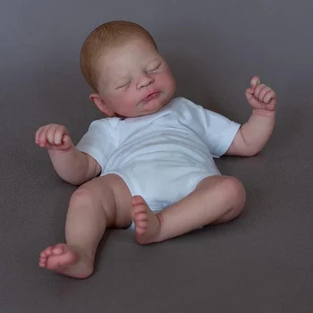 52 Novorodenca Reborn s Bavlnou Telo Bábiky Timothy Spanie Dieťa Ručne Maľované Bábiky