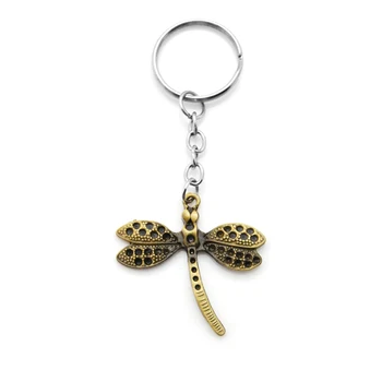 Módne Originálne Dragonfly Keychain Kúzlo Kabelku Taška Keyring Hliníkový prívesok na Príslušenstvo Úplne Nové Svadobné Party ženy Darček