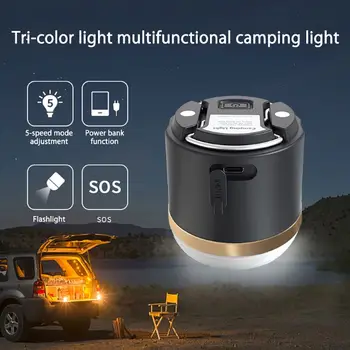 Magnetické Multifun Prenosné Camping Svetlo Vonkajšie Solárne Lampy 4 Režim USB Nabíjanie Núdzové Žiarovka, Baterka LED Stan Svietidla