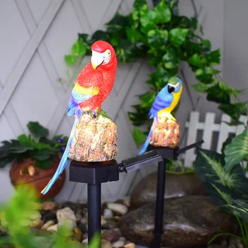 Solárne Záhradné Svetlo Vonkajšie Nepremokavé Papagáj LED Víla Svetlo Trávnik Lampa Garden Dekor Krajiny Noc Zvierat Tvar Lampy