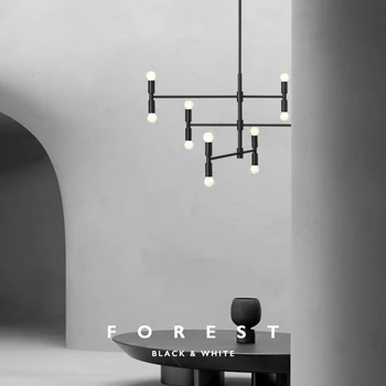 Čistej medi luster minimalistický Nordic moderné osobnosti tvorivý reštaurácia, spálne, obývacia izba domácnosti model izba lampy