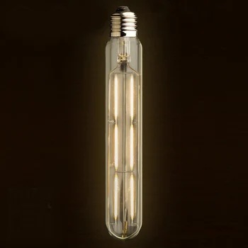 Vintage LED Žiarovky Žiarovka 6W 185mm,T30 Rúrkové Štýl,Teplá Biela,60W Žiarovky Rovnocenné,E26(E27) Stredne Base