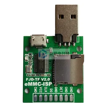 EMMC-ISP Lietania Riadok Odblokovanie Artefakt Mobilného Telefónu Bliká AU6438BS Card Reader