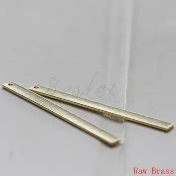 Pevné Brass Base Charms-Obdĺžnik 48x4mm (3586C)