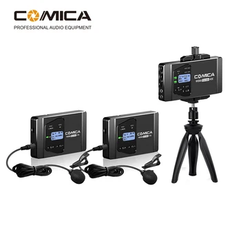 COMICA CVM-WS60 COMBO 1-Trigger-2 dual vysielač a jeden prijímač Flexibilné Mini Bezdrôtový Mikrofón Univerzálny pre Smartphone