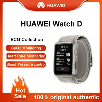 Pôvodné Huawei SLEDOVAŤ D Zápästie EKG Analýza Krvný Tlak Zber Záznamník Domov Spať na Meranie Teploty Smartwatch