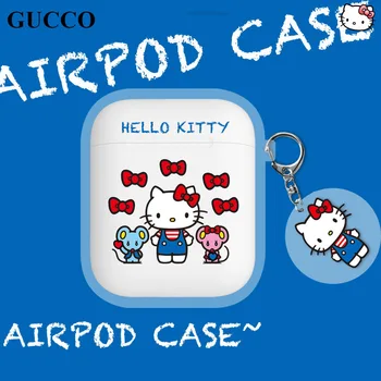 Vytlačené Roztomilý Hello Kitty Bezdrôtové Slúchadlá Prípade Airpods 1 A 2 Generácie Pro Bluetooth Headset Ochranné Silikónové Obaly