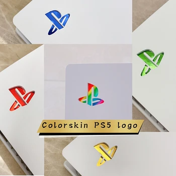 10pcs/veľa PS5 logo pokožky nálepky Lesklý Vinyl Obtlačok na PS5 disk digitálne verzie konzoly Logo Podklad Nálepky