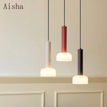 Taliansky Minimalistický Posteli Prívesok Lampa Nordic Multi Farby Závesné Svetlo na Kávu Obchod, Bar, Obývacia Izba Dekorácie Zariadenie
