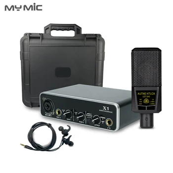 MÔJ MIC MX4 Dobrú Cenu Studio USB Zvuková Karta Vybavenie Mikrofón a Príslušenstvo Slúchadlá celého súboru pre Nahrávanie Hlasu Spev Izba