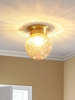 LED Stropné Svietidlo Nordic Minimalistický Vnútorné Osvetlenie Moderného Domova Obývacej Izby, Spálne Dekorácie Medi Ananás Dizajn Lampy 220V