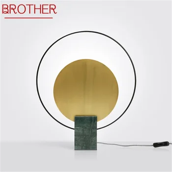 BRAT Postmoderných stolná Lampa Kreatívny Dizajn Mramorový Stôl LED Svetlo Pre vnútorné Dekoratívne Obývacia Izba, Spálňa