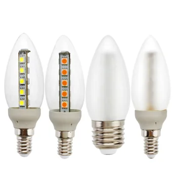 LED Sviečky Lampy E14 3W, E27 220V LED Žiarovka Krištáľové Lampy Prívesok Lampa Reštaurácia Žiarovka E14 bodové svetlo Pre Domácnosť Led Osvetlenie