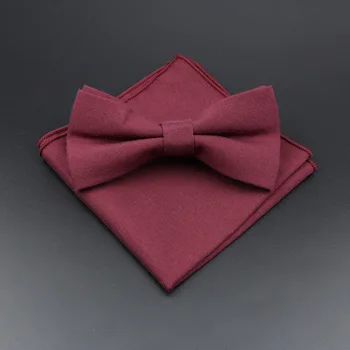 Classic Red Motýliky Pre Mužov Motýľ Bowtie Vrecku Námestie Vyhovovali Nastaviť Formálne Luxusné Svadobné Strany Obchodu Vysoká Kvalita Gravata
