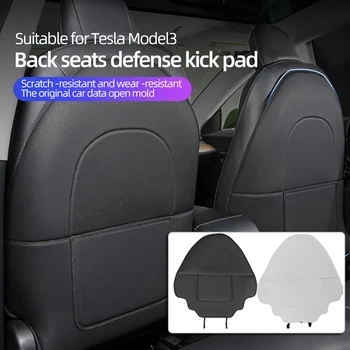 Pre Tesla Model 3 Model Y Sedadlá Auto Anti Kick Pad Chránič Dieťa Anti Špinavé Mat PU Kožené Styling Doplnky, Dekorácie