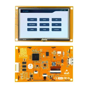 5 Palcový Grafický TFT LCD Modul, Inteligentné Zobrazenie Smart Home control Panel (Ovládací Panel Dotykový Displej s UART Port pre Priemyselné Použitie,