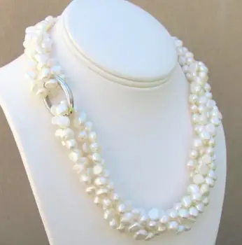 Nové Klasické Obľúbené Perlový Náhrdelník 80inches Dlhé Biele Perly Ručné Svadobné Družičky Darom Lásky Fiine Šperky Pre Ženy