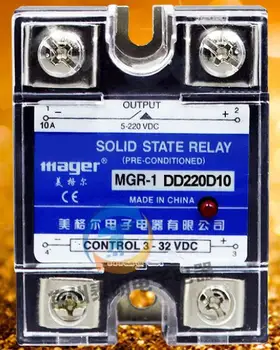 mager Skutočné nový, originálny jednofázový SSR SSR jednofázové polovodičové relé 10A 24V DC ovládanie DC MGR-1 DD220D10