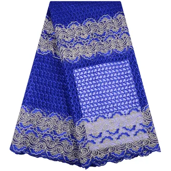 Modrá Afriky Čipky Textílie 2019 Vysokej Kvality Afriky Francúzskej Čipky A Tylu Textílie S Vyšívané Guipure Nigérijský Čipky Tkaniny 1432