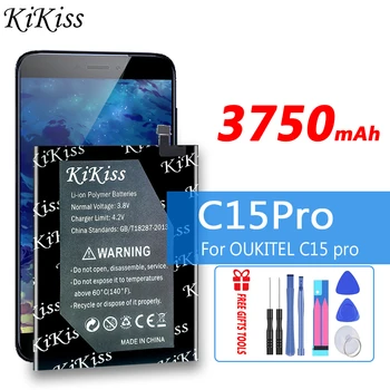 3750mAh KiKiss Nabíjateľná Batéria pre Oukitel C15 Pro C15Pro Mobilného Telefónu, Batérie