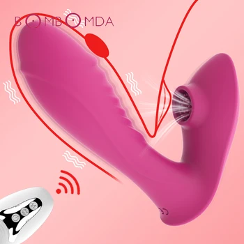 Bezdrôtové Diaľkové Ovládanie Sania Vibrátor pre Ženy, G Mieste Klitoris Bulík Stimulátor Klitorisu Dildo Sex Shop Hračky pre Dospelých Párov