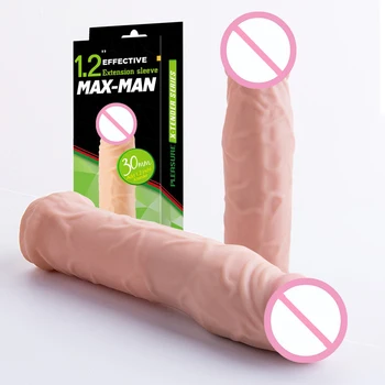 Muži Odkladu Zámok Spermií Jemné Mužský kondóm Penis Extender Rukáv Erekcie Enhancer Dick Penis Krúžok Sexuálne Hračky Orgazmus Intímne nový Tovar